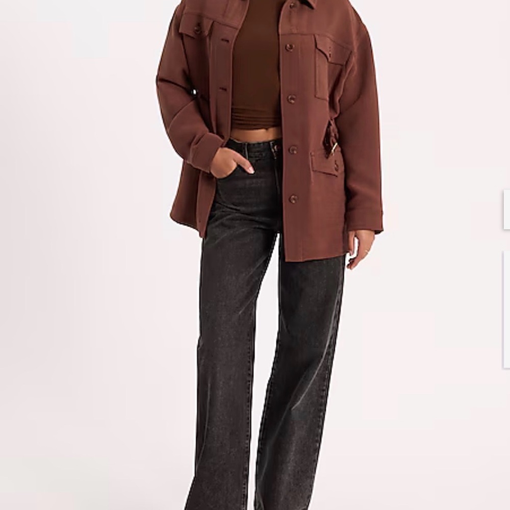 Express Belted Pocket Utility Jacket - Picture 4 of 12